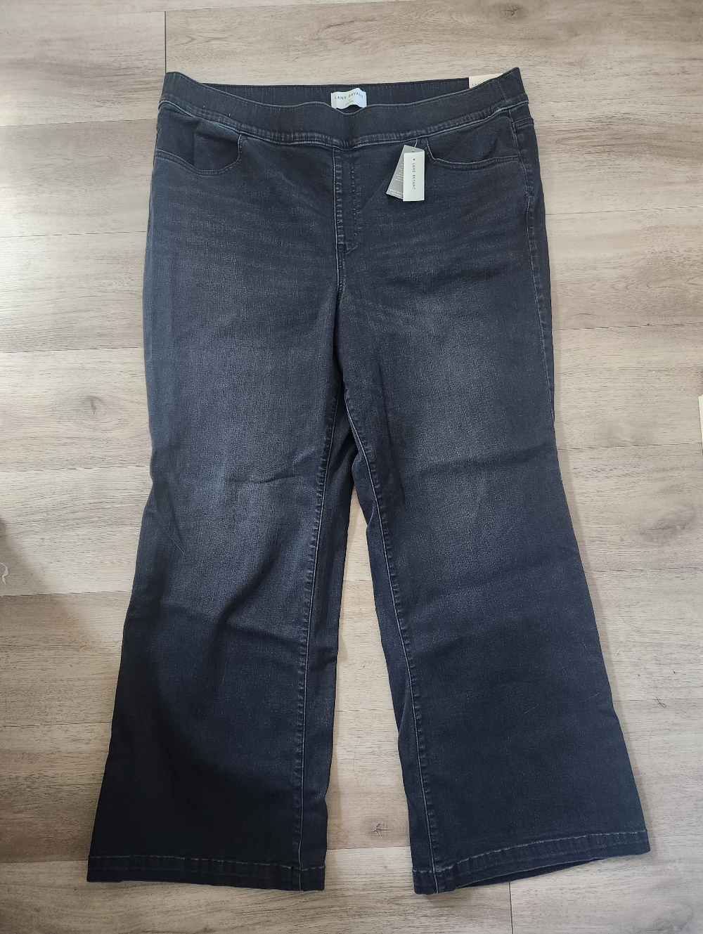 Lane Bryant Pull On Boot High Rise Black Jeans